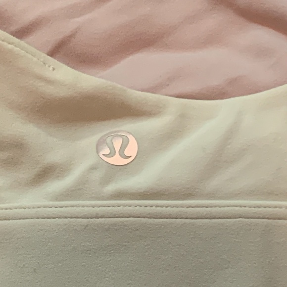 Lululemon Sweet Awakenings Bra Light Green Sz 10 Missing Pads - Picture 3 of 4